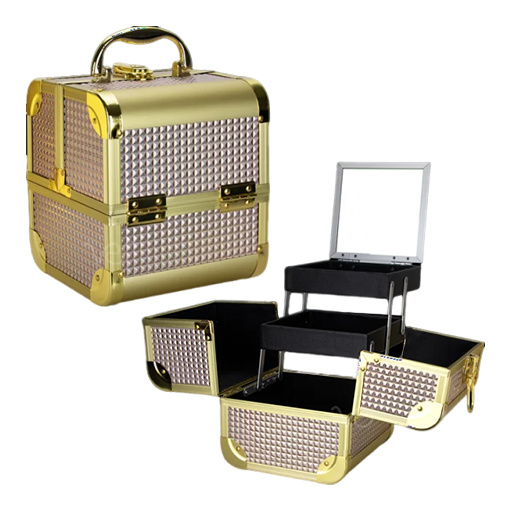 Professional Train Makeup Case, Beauty Case with Extendable Trays
