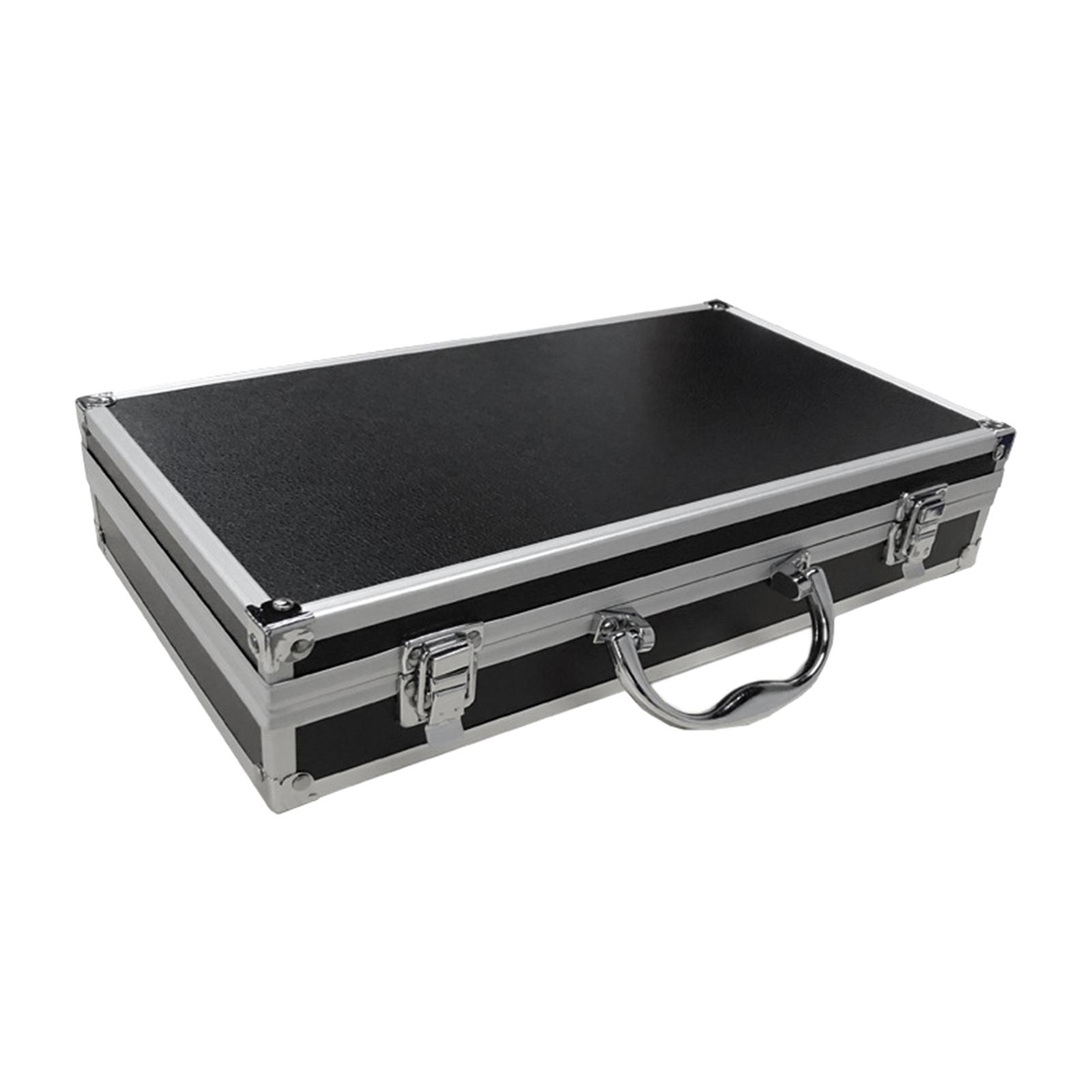 Aluminum Microphone Carrying Case Hard Shell Storage Instrument Box Suitcase
