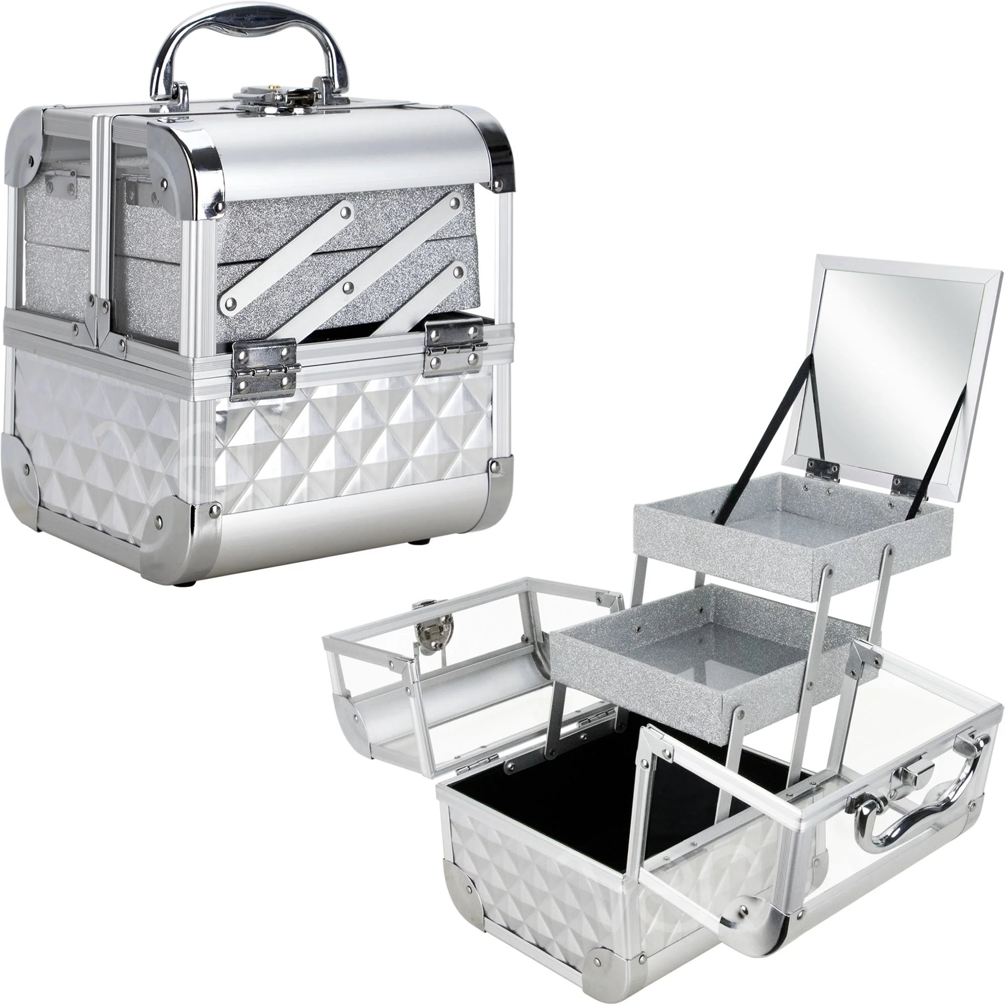 Makeup Train Case Beauty BOX Cosmetic Organization
