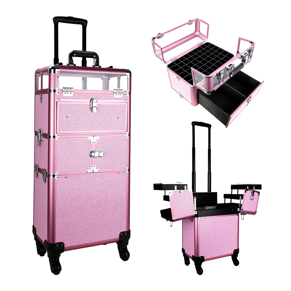 Beauty Aluminum Cases Pink