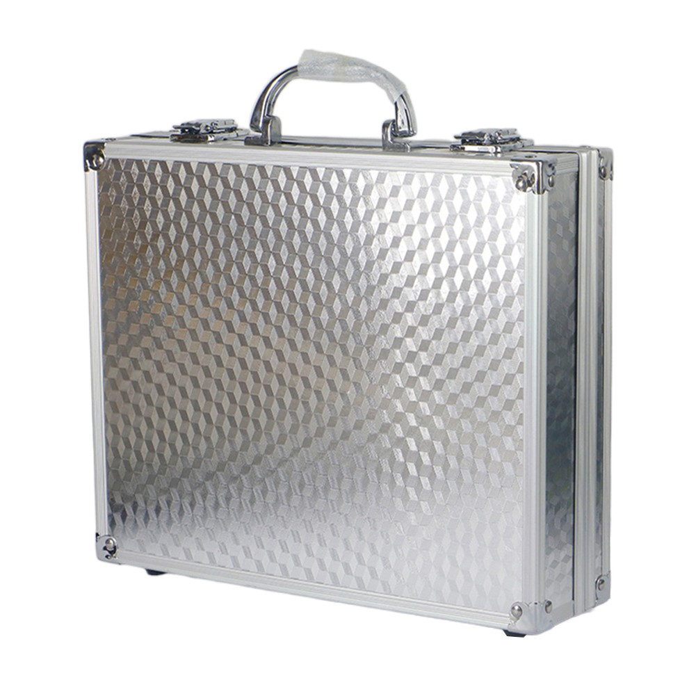 Microphone Carrying Case Sound Card Foam Aluminum Box Resistant Storage Toolbox