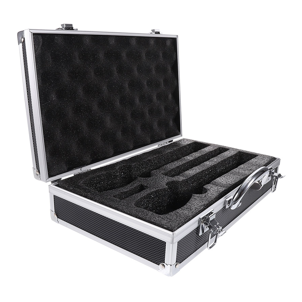 Protective Microphone Suitcase Container Box Organizer for Aluminum Wireless Alloy Spong