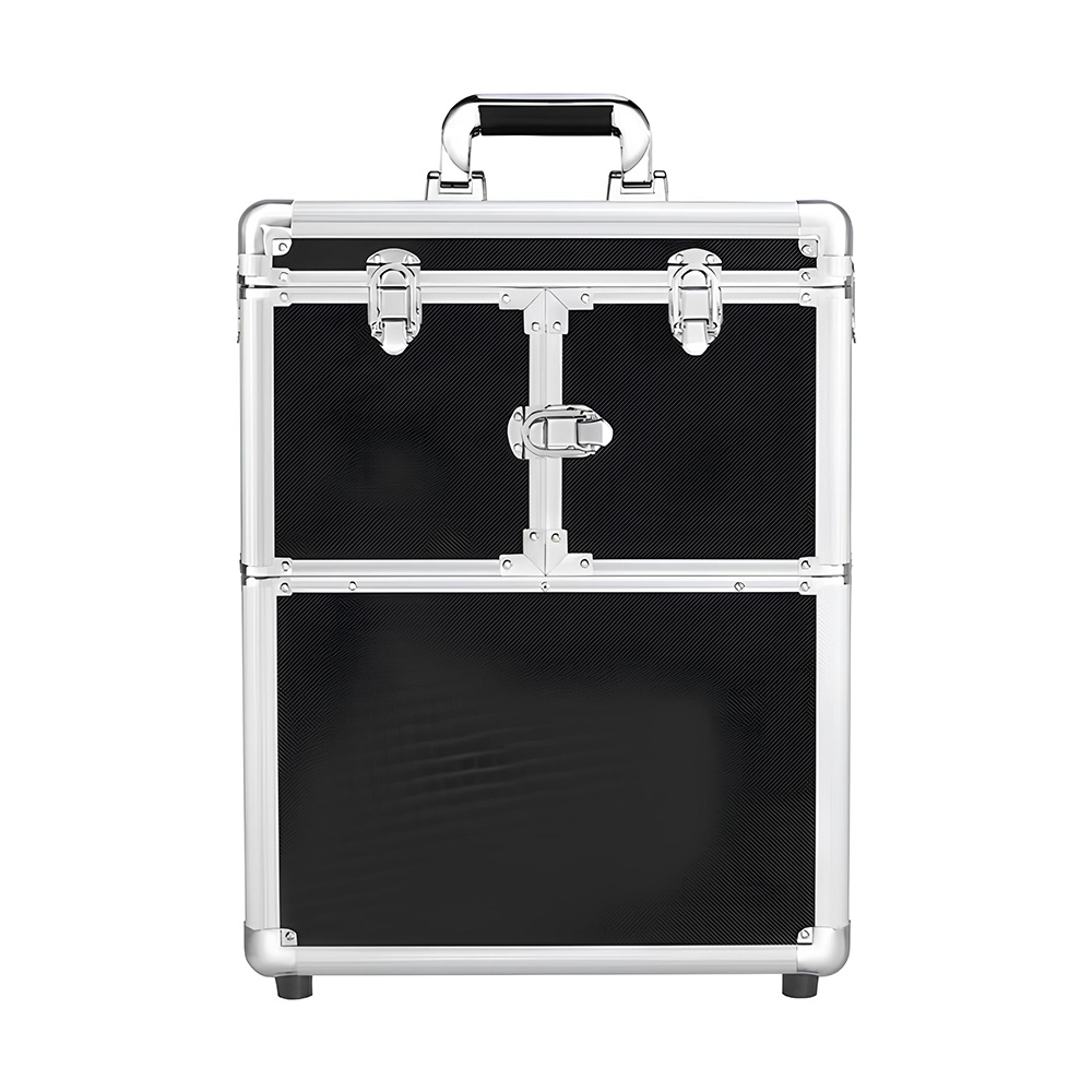 Professional aluminum Cosmetics Make Up Trolley Beauty Case  Large capacity beauty salon professional aluminum
