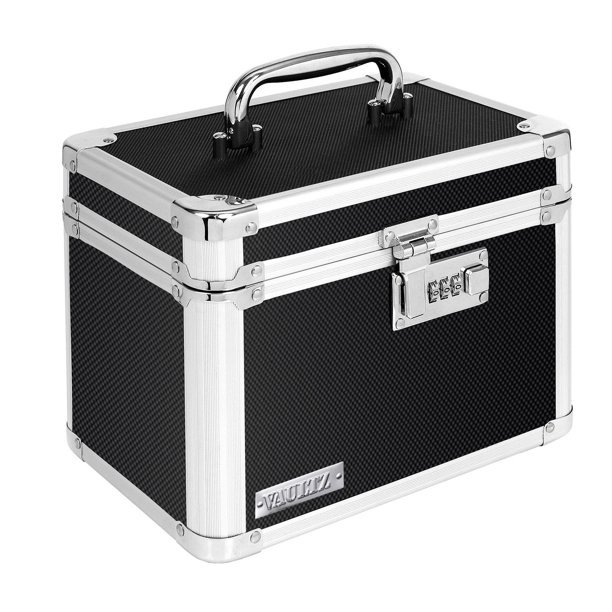 Black Locking Storage Box With Medium Density Fiberboard