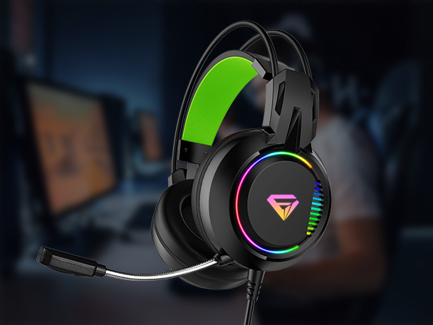 GH25</br>Custom 3.5mm Jack Wired Backlit Gaming Headset with Mic