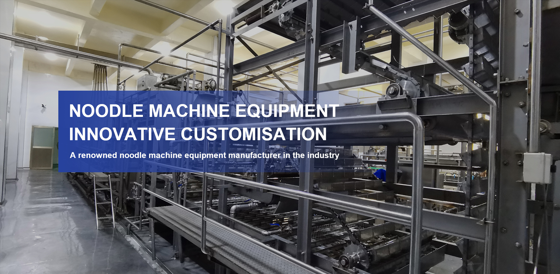 Noodle machine equipment Innovative customisation