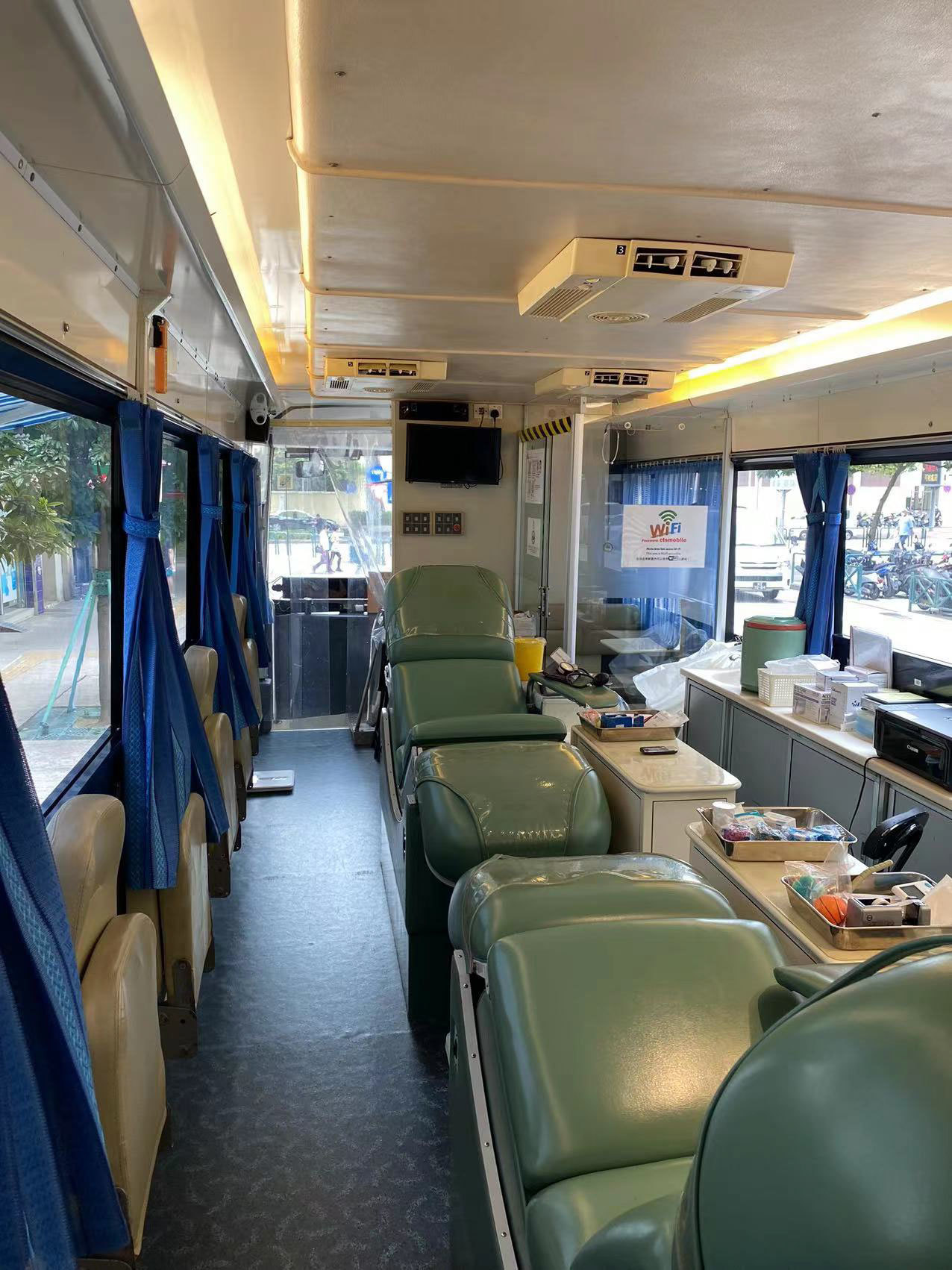 Blood collection vehicle