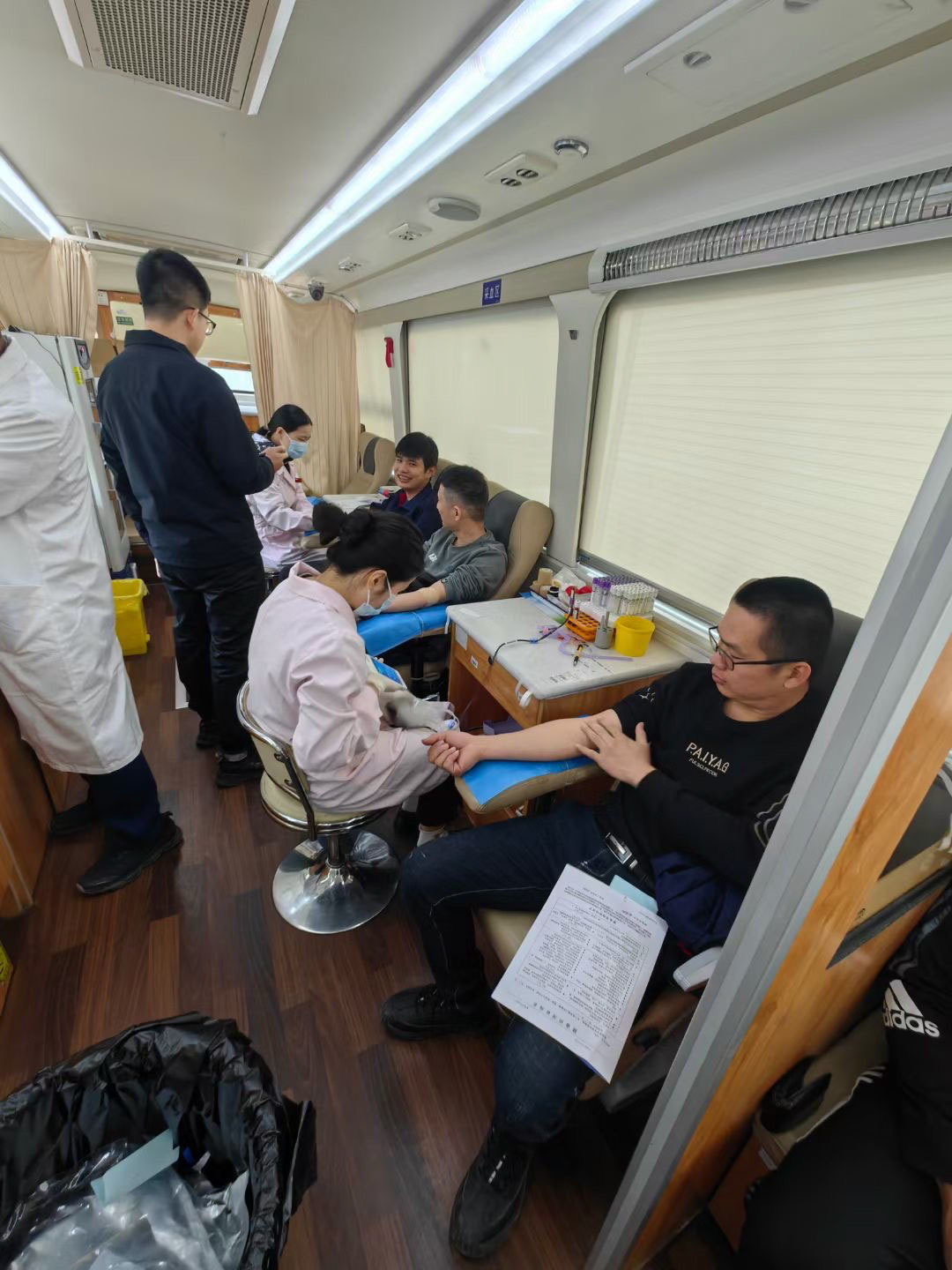 Blood collection vehicle