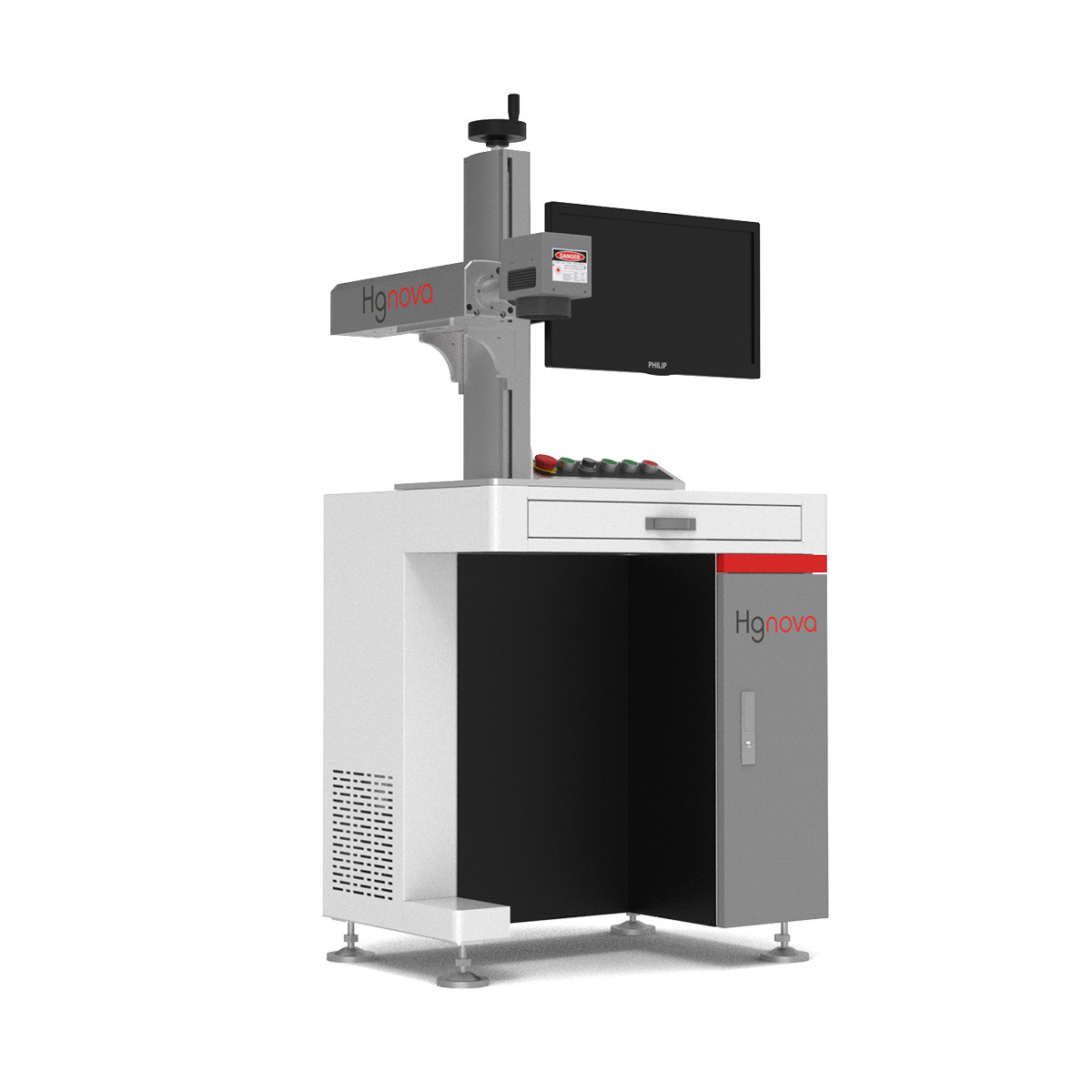 Metal Engraving Optical Fiber Laser Marking Machine 100W
