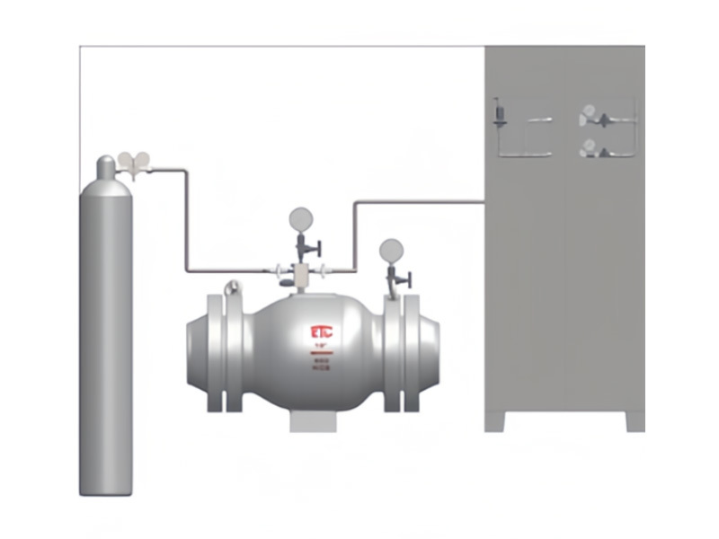 Nitrogen controlled pressure relief valve