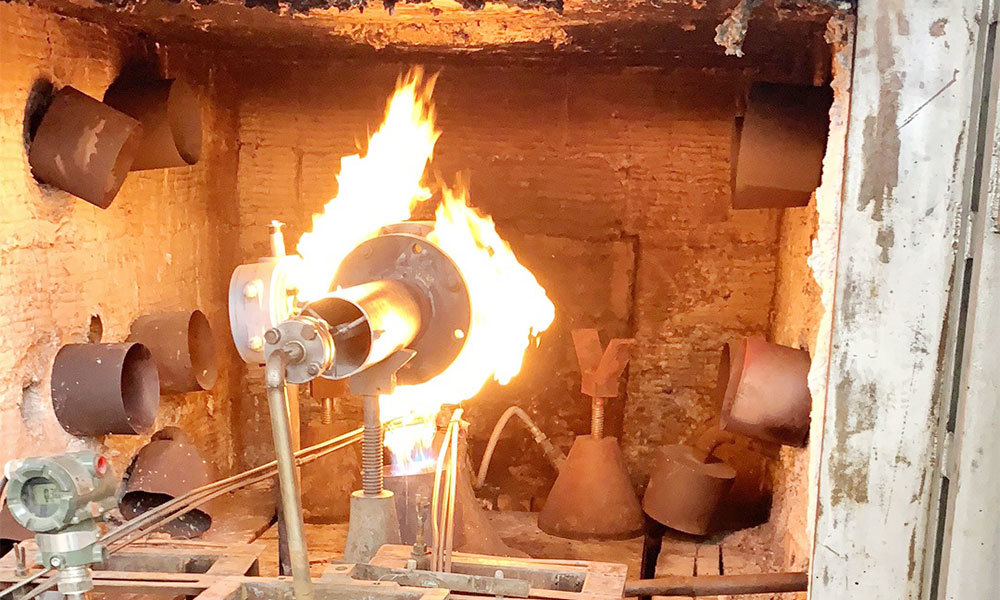 Fire resistance test of valve