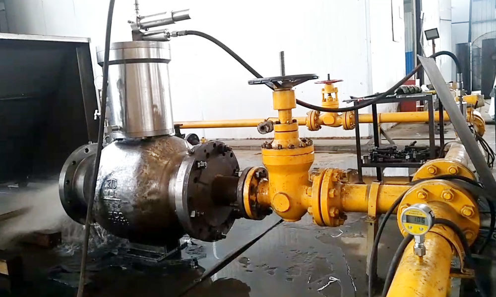 Pilot operated pressure relief valve dynamic test