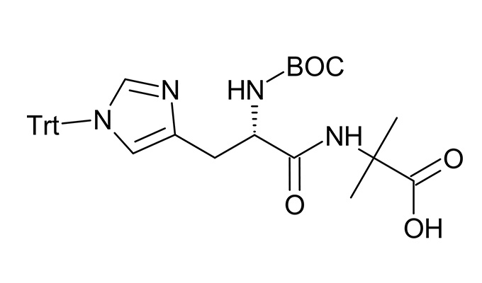 Boc-His(Trt)-Aib-OH