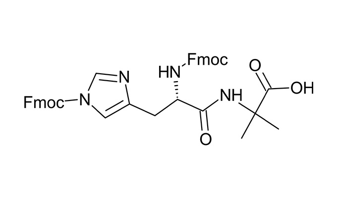 Fmoc-His(Fmoc)-Aib-OH