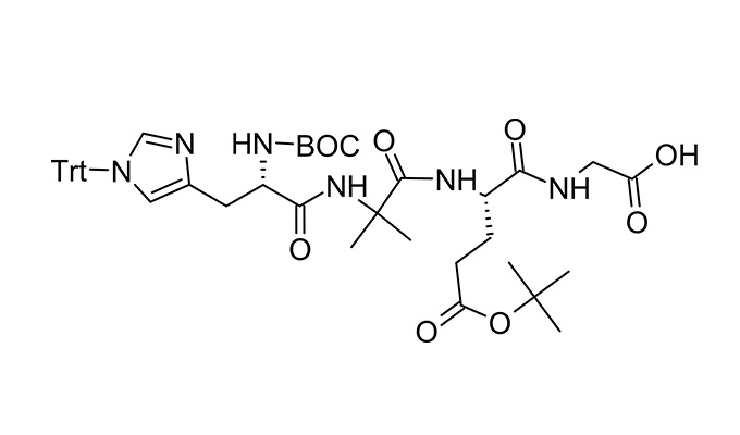Boc-His(Trt)-Aib-L-Glu(OtBu)-Gly-OH