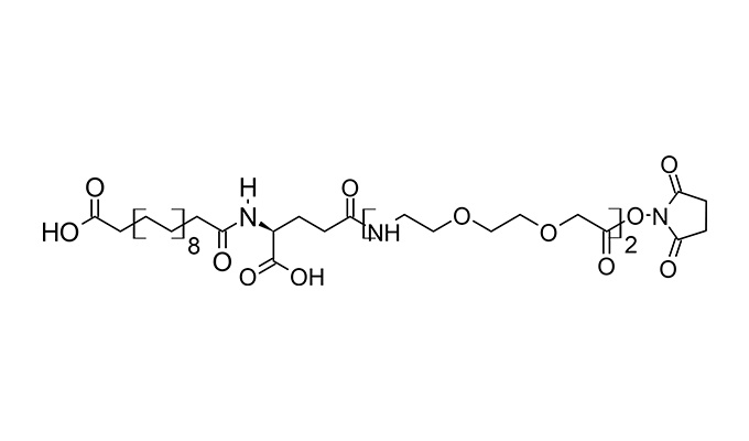 HO-C20-Glu(AEEA-AEEA-OSu)-OH