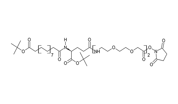 tBuO-Ste-L-Glu(AEEA-AEEA-OSu)-OtBu