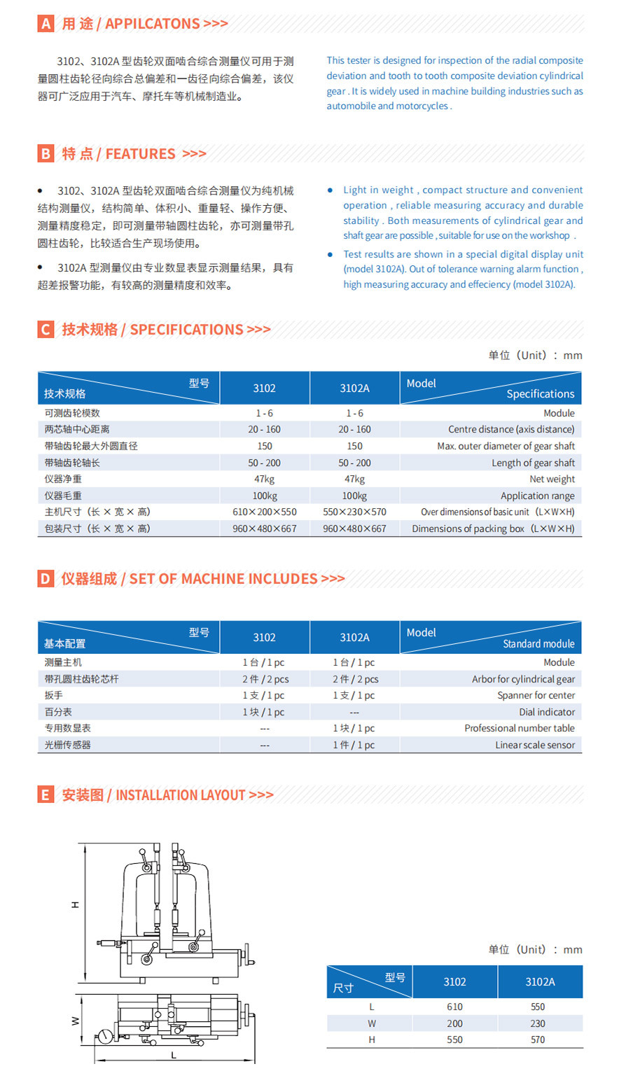3102A型