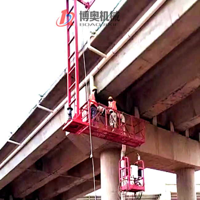 高架橋排水管安裝施工車