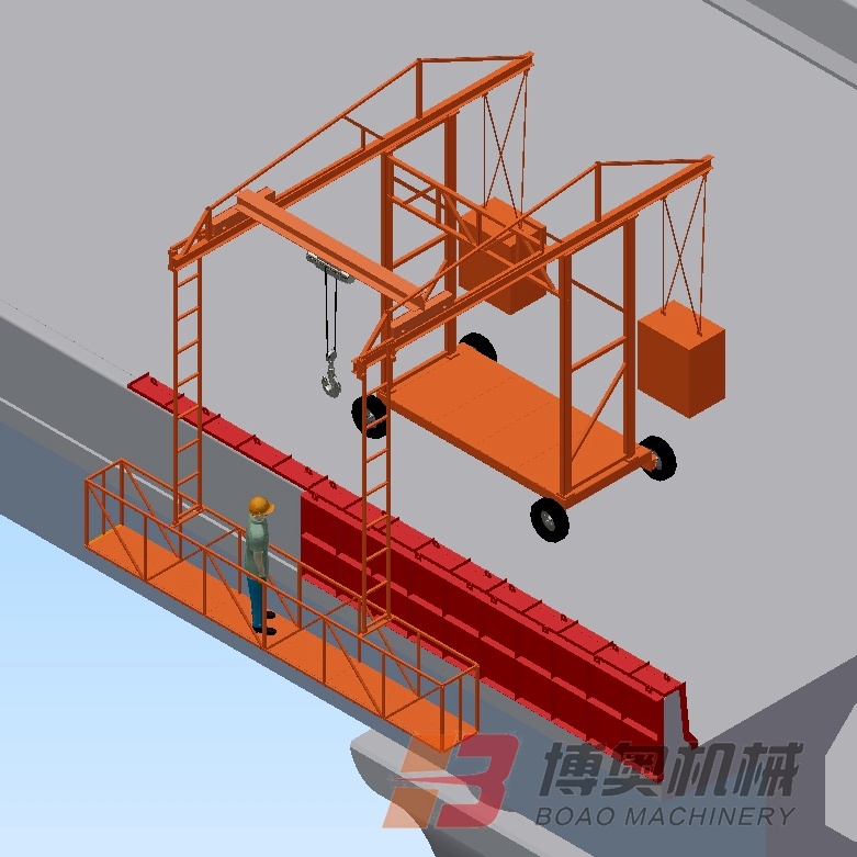 橋梁防撞墻模板臺(tái)車