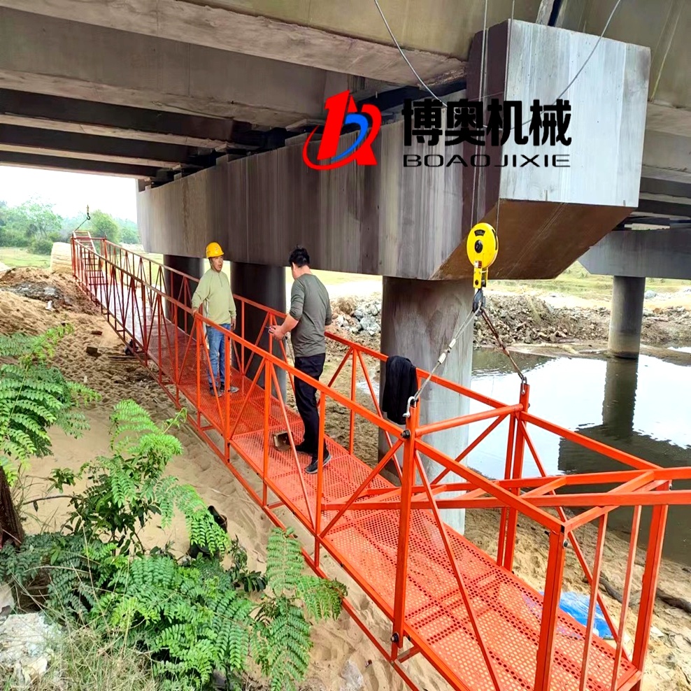 斜拉索橋涂裝施工吊籃_載重能力強