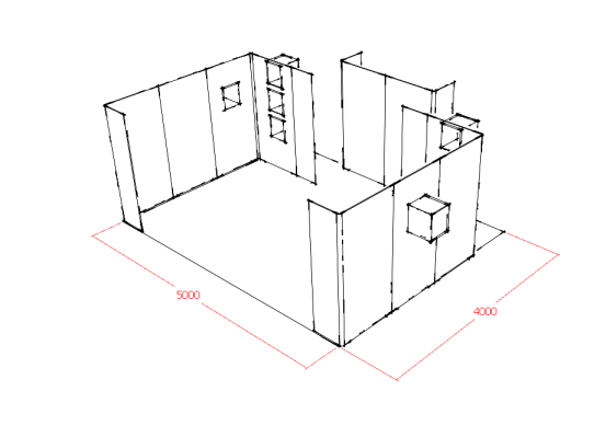 4*5m motorcycle team race parking maintenance space PIT HOUSE