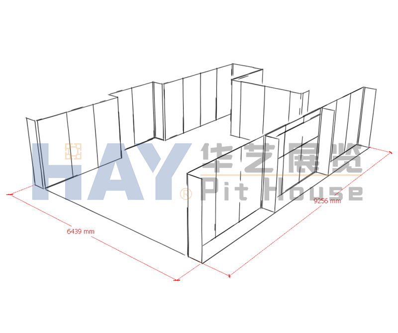 6*9m带灯条摩托车队赛事停放维修空间PIT HOUSE