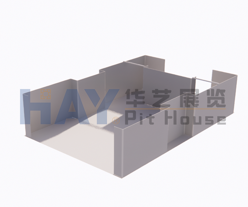6*9m黑白便捷搭装p板墙