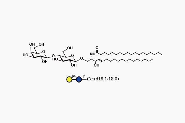 LacCer d18:1/18:0 (Galb1,4GlcbCeramide)