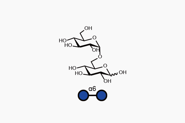 Isomaltose（Glca1, 6Glc）