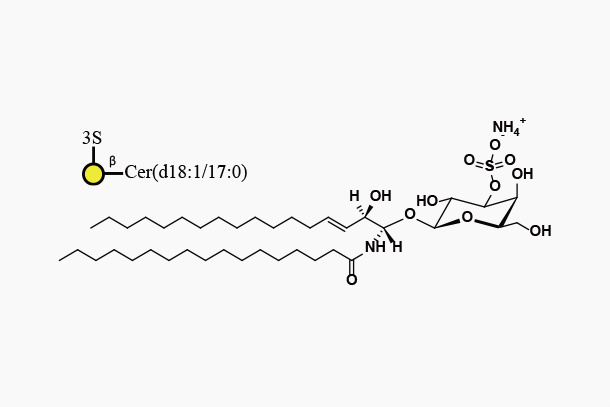 Mono-sulfo-GalactosylbCeramide(d18:1/17:0)