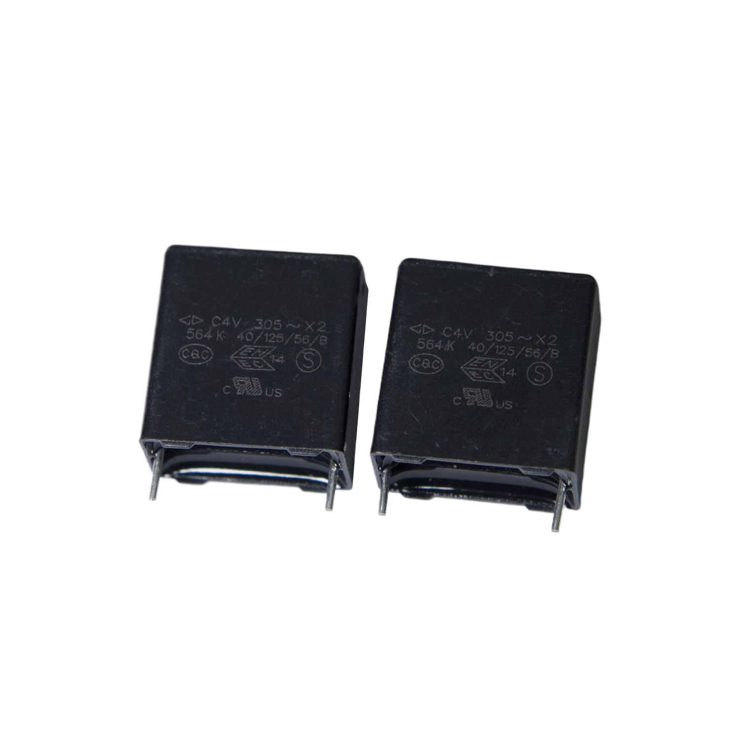 C4V 金属化聚丙烯膜抗干扰电容器 (X2类, 305Vac/275Vac, 125℃) C4V 金属化聚丙烯膜抗干扰电容器 (X2类, 305Vac/275Vac, 125℃)