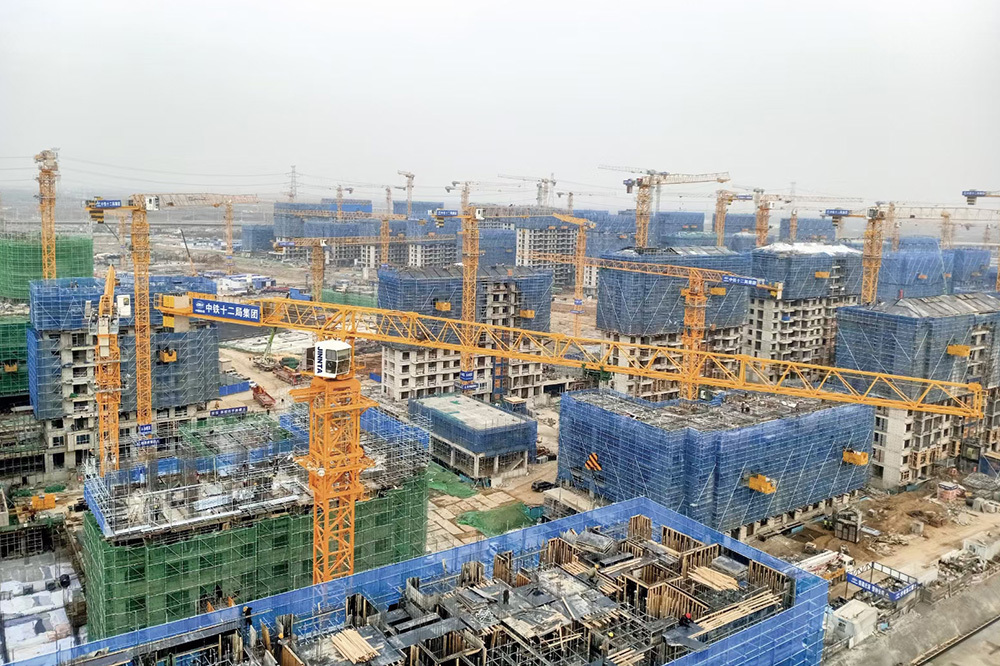 晉塔塔式起重機參建雄安新區(qū)榮東安置房項目