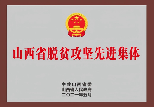 2021年：山西省脫貧攻堅先進集體