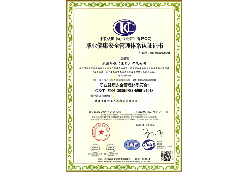職業(yè)健康安全管理體系【中文】 職業(yè)健康安全管理體系【中文】