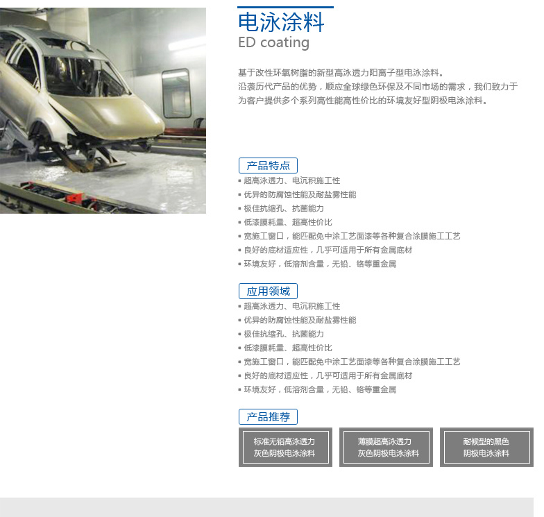 電泳涂料