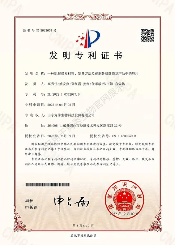 一種肌腱修復(fù)材料、制備方法及在制備肌腱修復(fù)產(chǎn)品中的應(yīng)用