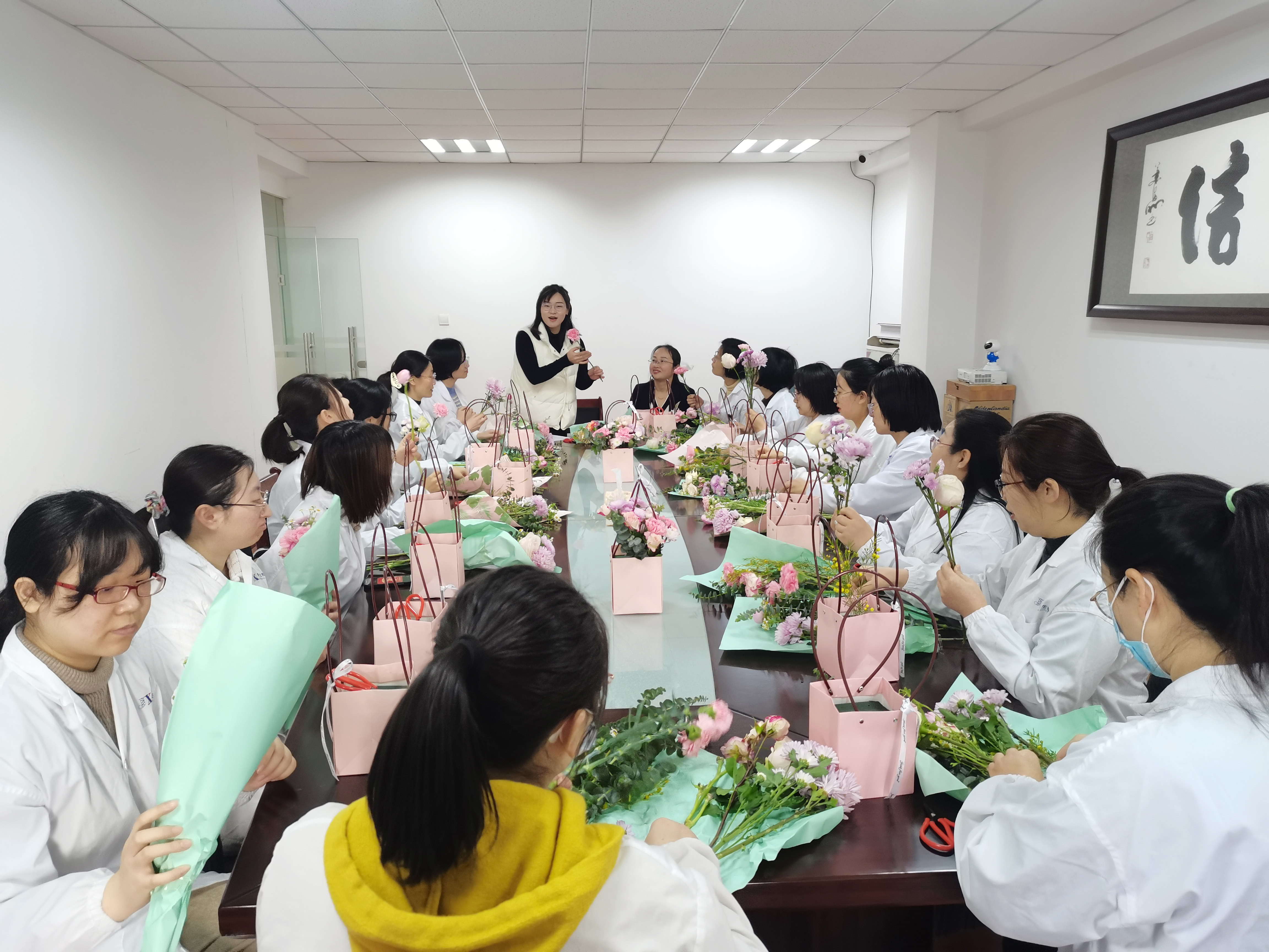 雋秀生物女神節插花活動