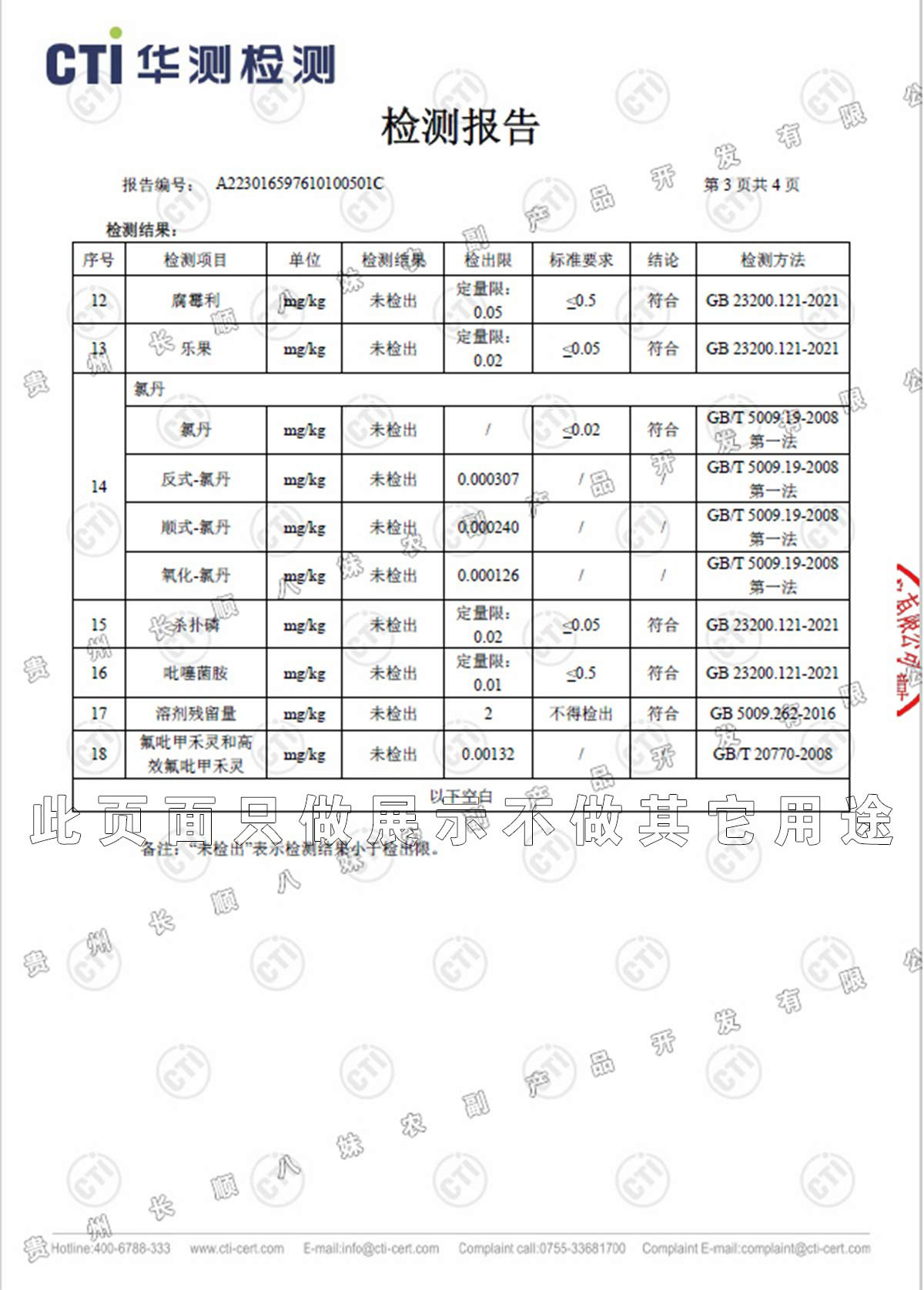 熊八妹小榨花生油檢測(cè)報(bào)告