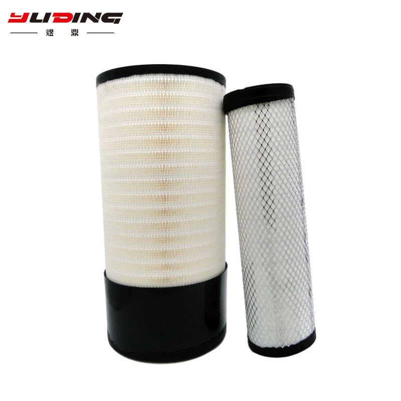 Cylindrical air filter for machinery