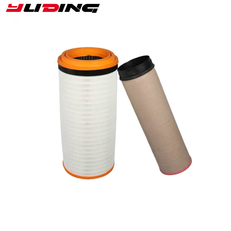 New Excavator Air Intake Filter Element Cartridge P629543 11492792 C25900 CF1470 457-8206 Made of Durable Paper