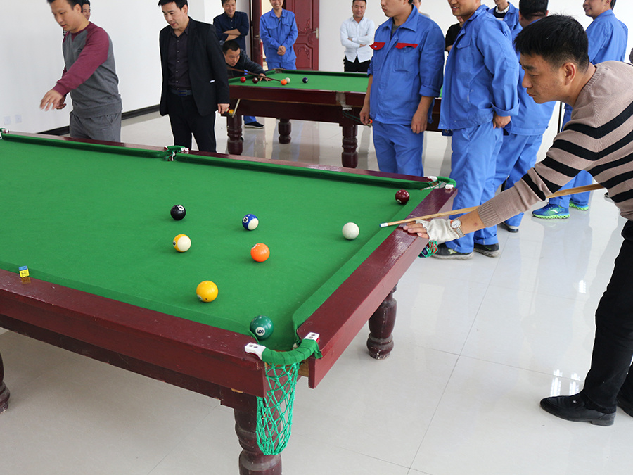 Play billiards