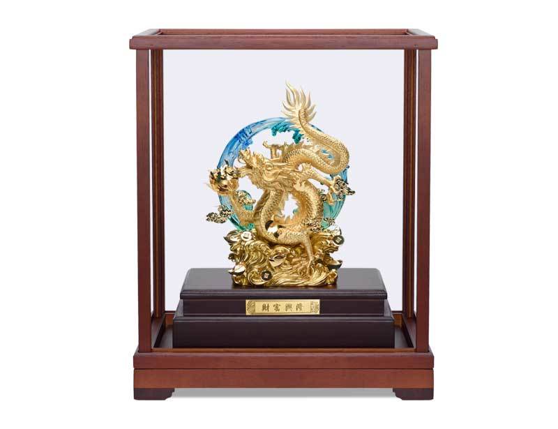 Wealth Prospering -2024 Year of the Dragon Stereo Gold Foil Ornaments