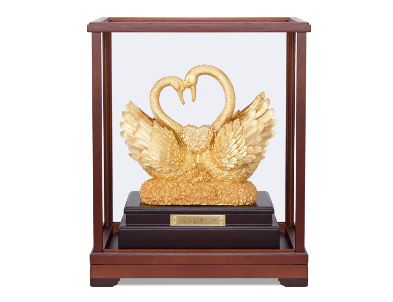 Heart to heart-three-dimensional gold foil ornaments