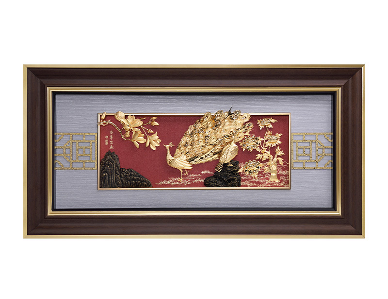 荣华昌盛-立体金箔工艺精品