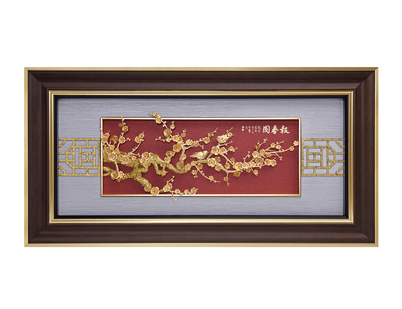 报春图-立体金箔工艺精品