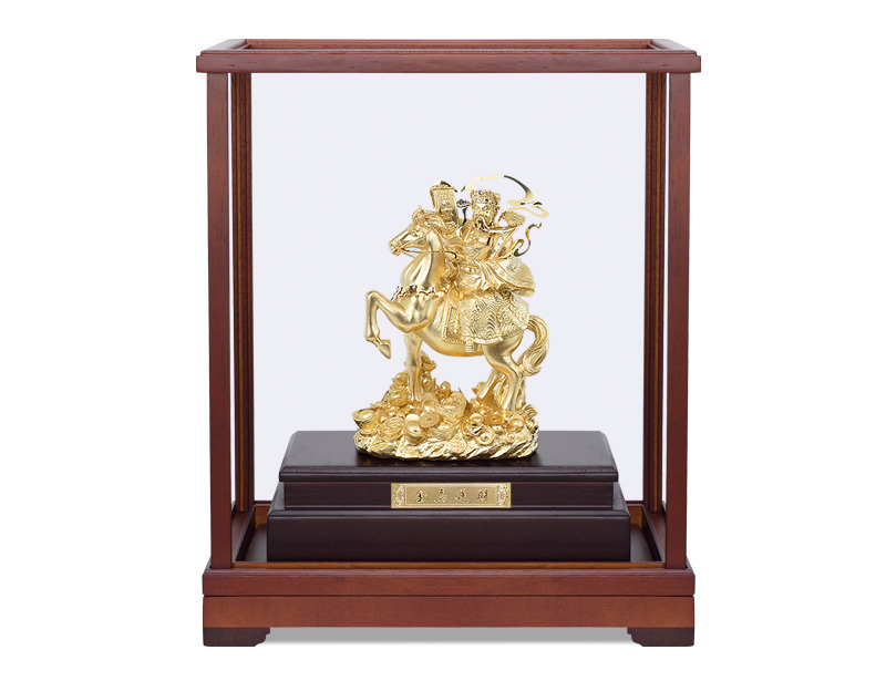 Business Gift Golden Horse Three-dimensional Gold Foil Decoration