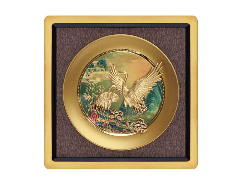 Songling birthday celebration-three-dimensional gold foil painting