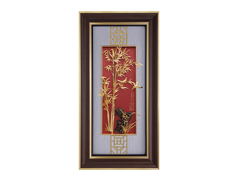 兰芳竹翠-立体金箔工艺精品