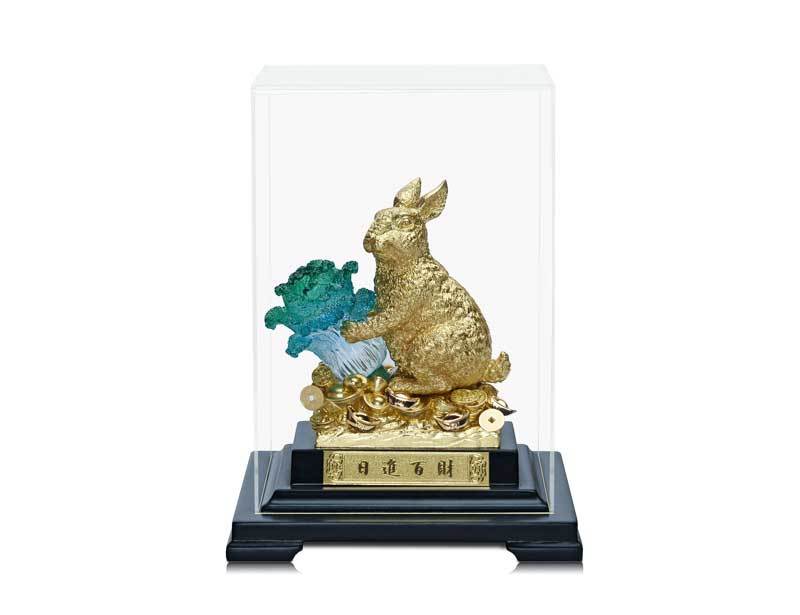 Ri Jin Baicai -2023 Rabbit Year-Three-dimensional Gold Foil Ornaments